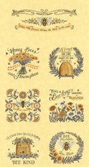 MODA Honey Lavender Panel - 56089-12 Honey - Cotton Fabric