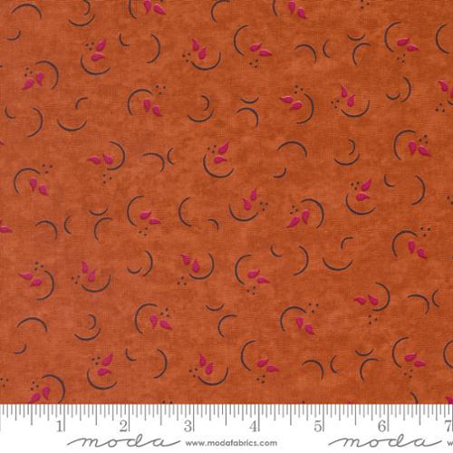 MODA In Bloom Curves - 6943-15 Tiger Lily - Cotton Fabric