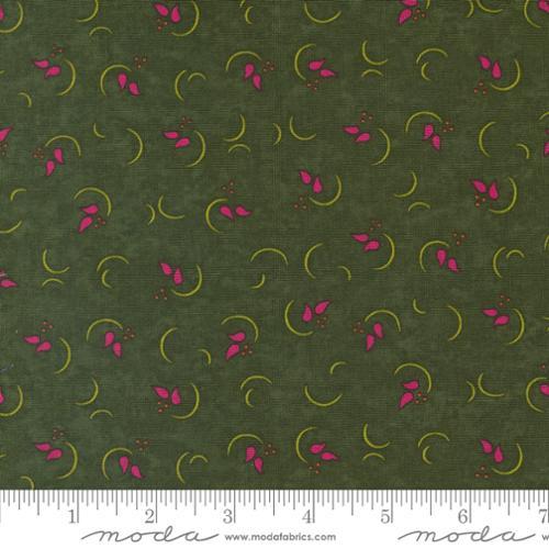 MODA In Bloom Curves - 6943-17 Leaf - Cotton Fabric