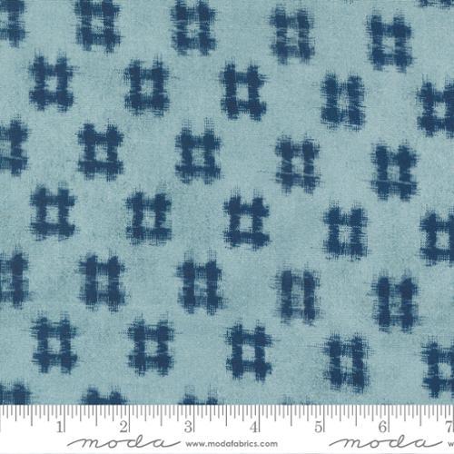 MODA Indigo Blooming - 48093-13 Water - Cotton Fabric