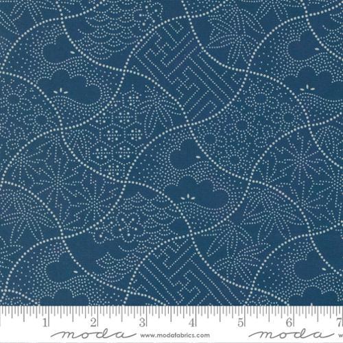 MODA Indigo Blooming - 48094-14 Navy - Cotton Fabric