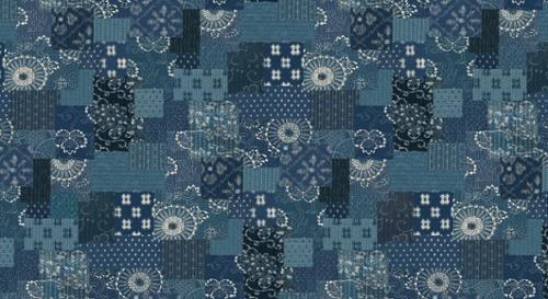 MODA Indigo Blooming - 48098-12 Navy - Cotton Fabric