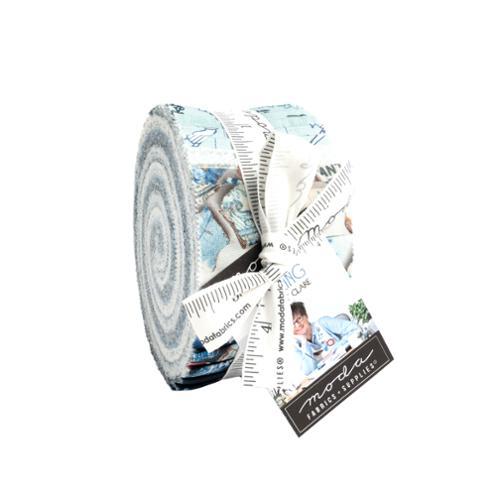 MODA Larking Jelly Roll - 24630JR - Precut