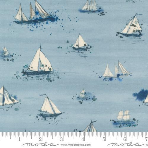 MODA Longshore Marine - 24612-12 Day - Cotton Fabric
