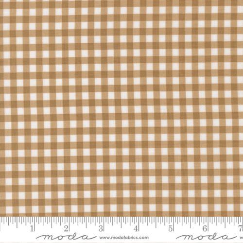 MODA Lucky Gingham - 55707-17 Sand - Cotton Fabric