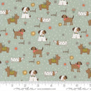 MODA Lucky Puppy Parade - 55700-12 Sky - Cotton Fabric
