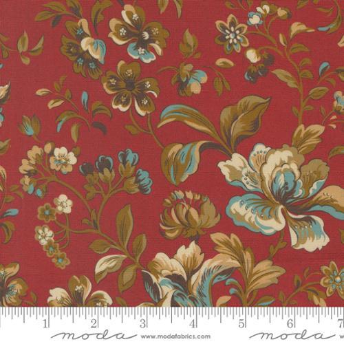 MODA Lydia's Lace - 31680-14 Crimson - Cotton Fabric