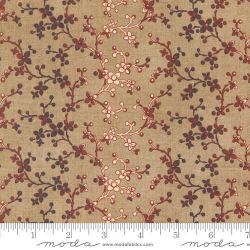 MODA Lydia's Lace - 31682-12 Toast Crimson - Cotton Fabric