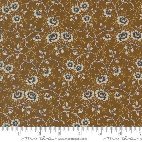 MODA Lydia's Lace - 31683-18 Cocoa - Cotton Fabric