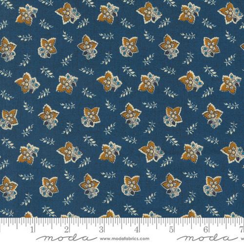 MODA Lydia's Lace - 31684-17 Indigo - Cotton Fabric