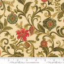 MODA Merry Manor 2025 - 33861-11M Cream - Cotton Metallic Fabric