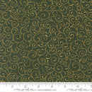 MODA Merry Manor 2025 - 33865-13M Evergreen - Cotton Metallic Fabric