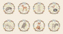 MODA My Secret Garden Panel - 20958-11 Cloud - Cotton Fabric