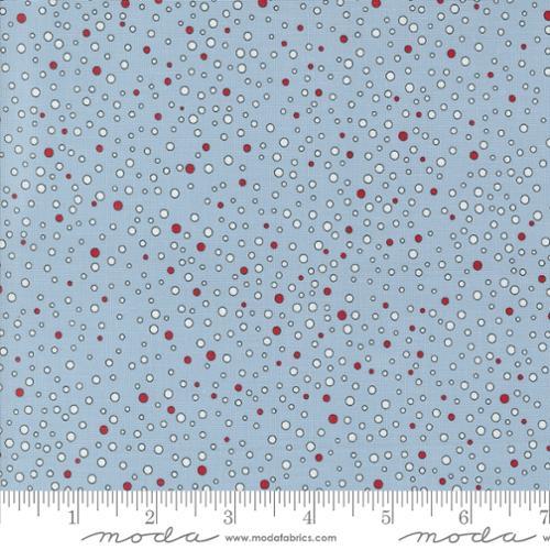 MODA On Dasher Snowballs - 55665-14 Frost - Cotton Fabric