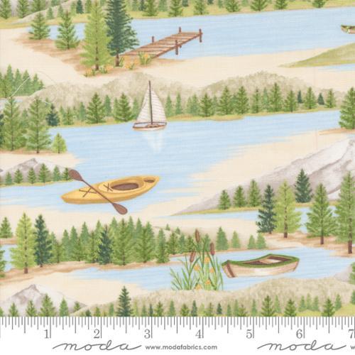 MODA On Lake Time - 56120-12 Sky Blue - Cotton Fabric