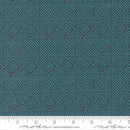 MODA Parlor Diamonds - 11966-28 Peacock - Cotton Fabric