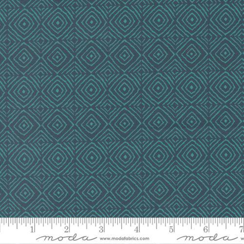 MODA Parlor Diamonds - 11966-28 Peacock - Cotton Fabric