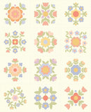 MODA Pastel Prairie Panel - 31771-11 Porcelain - Cotton Fabric