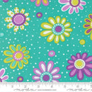 MODA Pick Me Flower Power - 22497-14 Aqua - Cotton Fabric