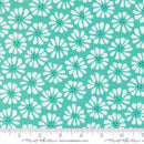 MODA Pick Me Lazy Daisy - 22491-14 Aqua - Cotton Fabric
