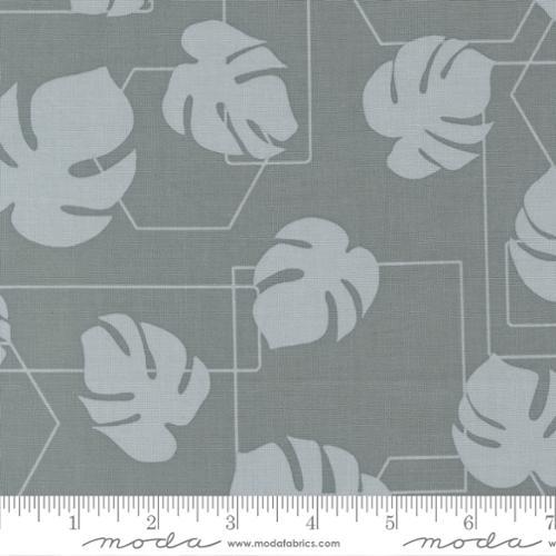 MODA Potted Monstera Geo - 26142-17 Ocean - Cotton Fabric