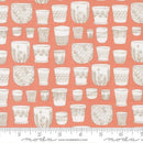 MODA Potted Pots - 26141-19 Camellia - Cotton Fabric
