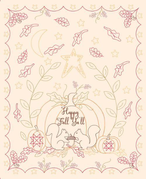 MODA Pumpkin Spice Gatherings Panel - 49300-11 Multi - Cotton Fabric