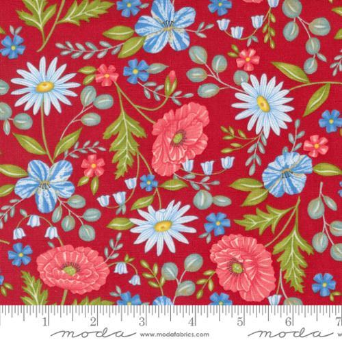 MODA Red White and Bloom - 56110-13 Patriotic Poppy - Cotton Fabric