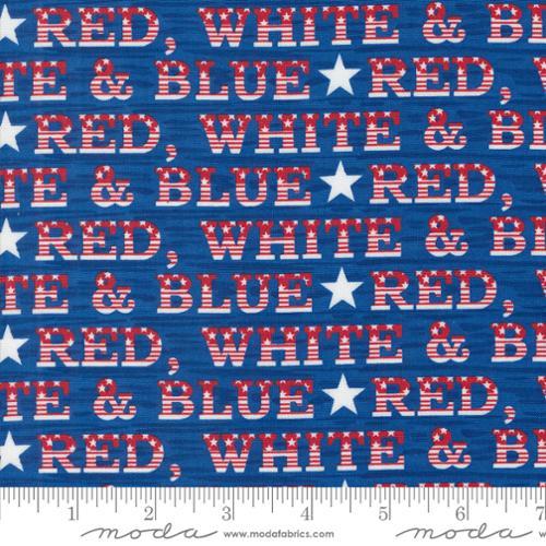 MODA Red White and Bloom - 56111-12 Midnight Blue - Cotton Fabric