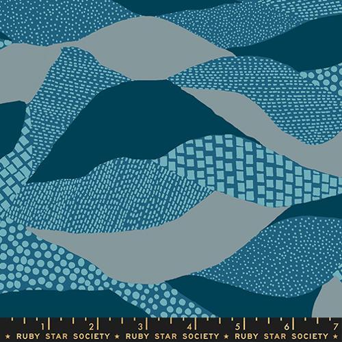 MODA Reimagined Landscapes - RS6053-16 Teal - Cotton Fabric