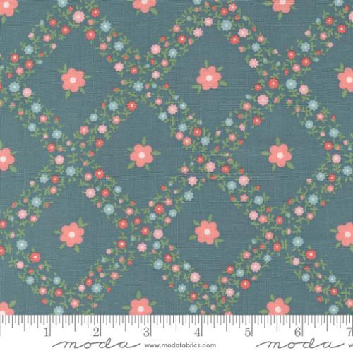 MODA Rosemary Cottage - 55311-15 Lake - Cotton Fabric