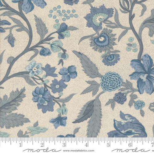 MODA Sacre Bleu - 13970-13 Pearl French Blue - Cotton Fabric