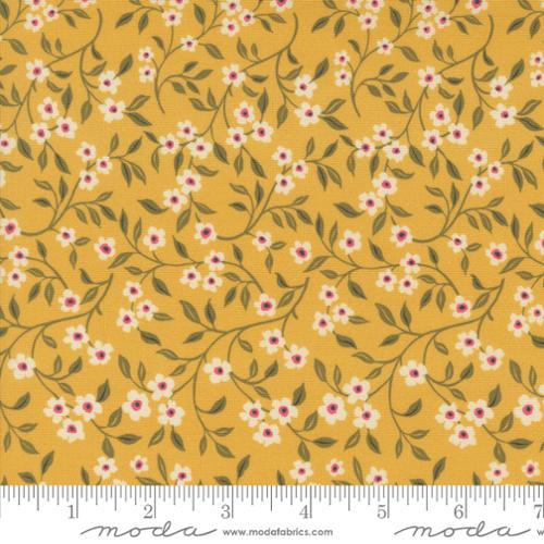 MODA Sagewood Dogwood - 11953-13 Sunshine - Cotton Fabric
