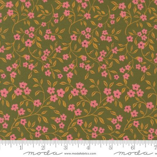MODA Sagewood Dogwood - 11953-14 Avocado - Cotton Fabric