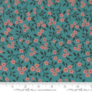 MODA Sagewood Dogwood - 11953-17 Teal - Cotton Fabric