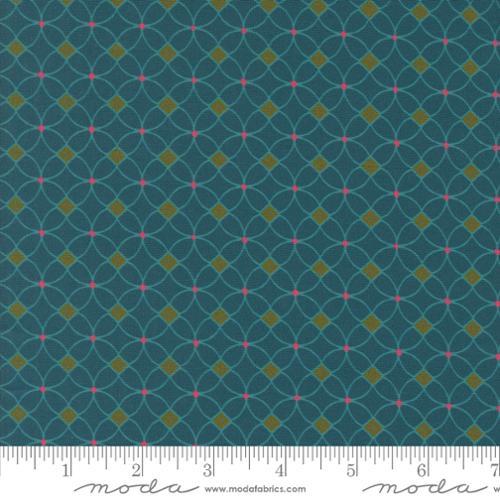 MODA Sagewood Isla - 11955-16 Peacock - Cotton Fabric