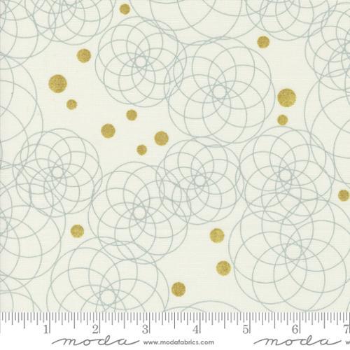 MODA Shimmer - 1842-11M Ivory - Cotton Metallic Fabric