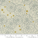 MODA Shimmer - 1842-12M Ecru - Cotton Metallic Fabric