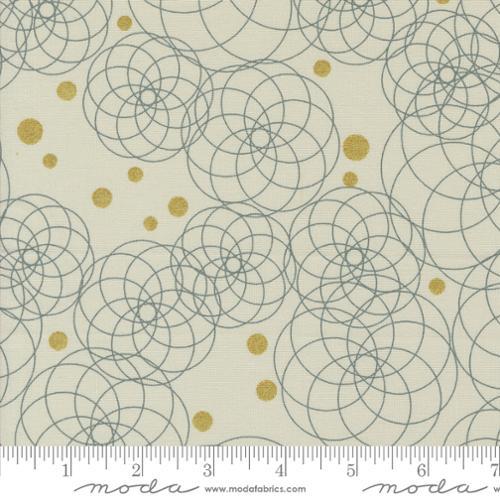 MODA Shimmer - 1842-12M Ecru - Cotton Metallic Fabric