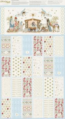 MODA Silent Night Panel - 40058-11 Lamb - Cotton Fabric