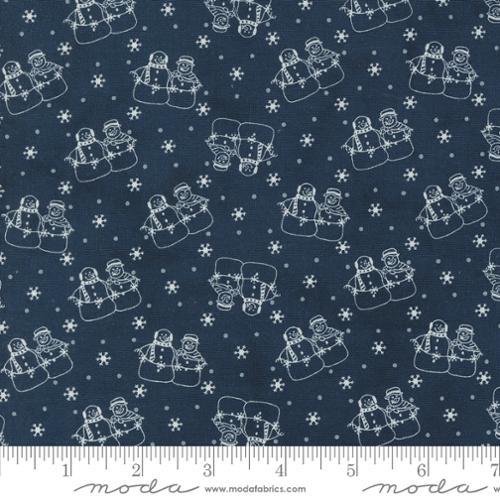 MODA Snowman Gatherings IV - 49250-14 Night Sky - Cotton Fabric