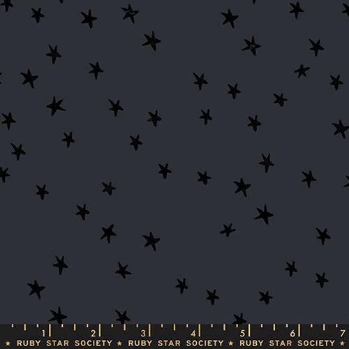 MODA Starry Ruby Star - RS4109-91 Charcoal - Cotton Fabric