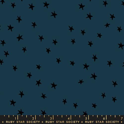 MODA Starry Ruby Star - RS4111-45 Smoke - Cotton Wide Back Fabric