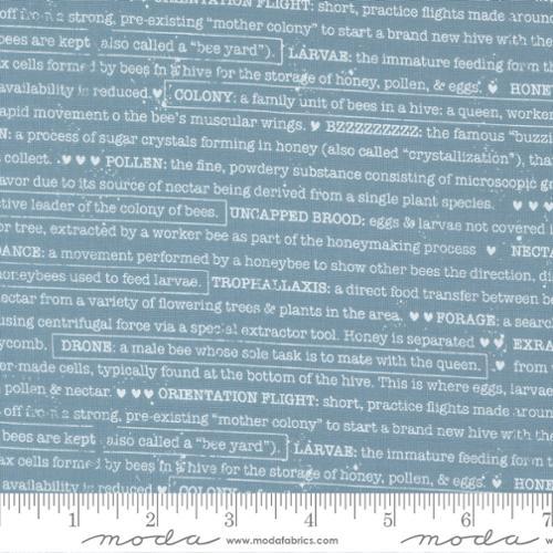MODA Wild Honey - 5254-14 Sky - Cotton Fabric