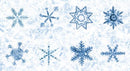 MODA Winter Chill Panel - 48109-12 Frost - Cotton Fabric