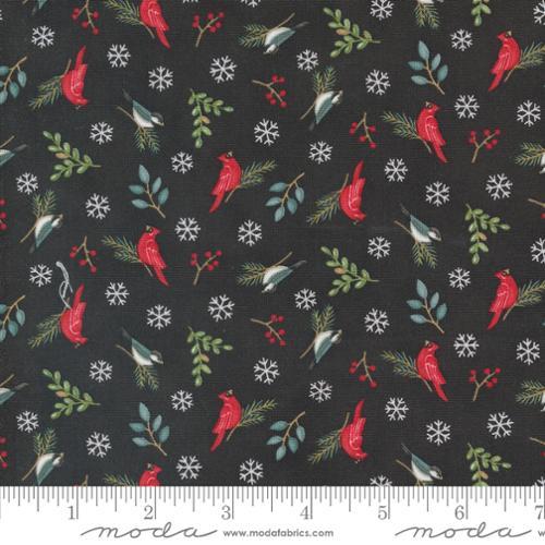 MODA Woodland Winter - 56096-17 Charcoal Black - Cotton Fabric