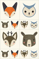 MODA Woodland Wonder Panel - 48399-11 Cloud - Cotton Fabric