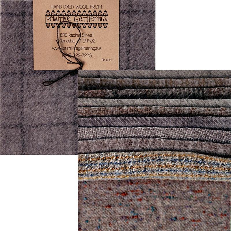 MODA Wool Charm Pack Cement - PRI-6021 - Precut Fabric