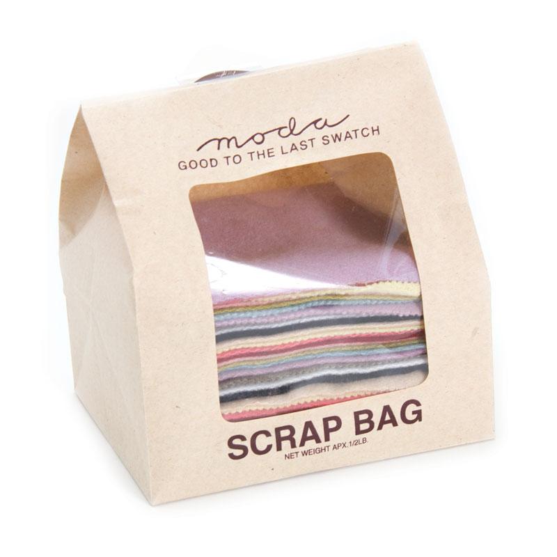 MODA Wool Scrap Bag Assorted Colors - WOOL SCRAP