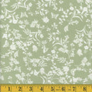 MOOK DTY Brushed EK - 132612 Sage/White - Dress & Apparel Fabric